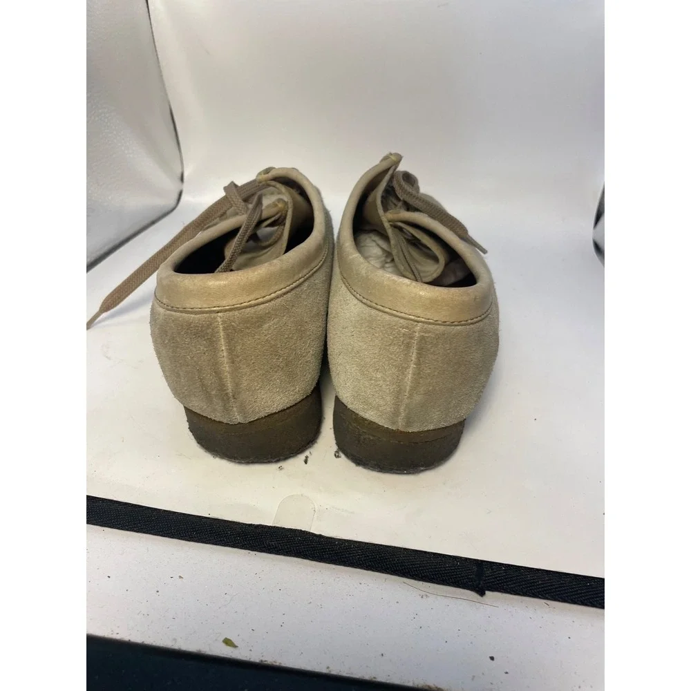 Clarks Originals Wallabee Suede Tan Leather Chukka Boots Womens 9